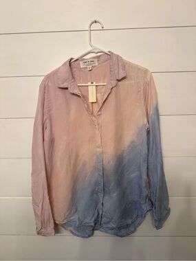 cloth & stone Pink-to-Blue Ombre Long-Sleeve Button-Down